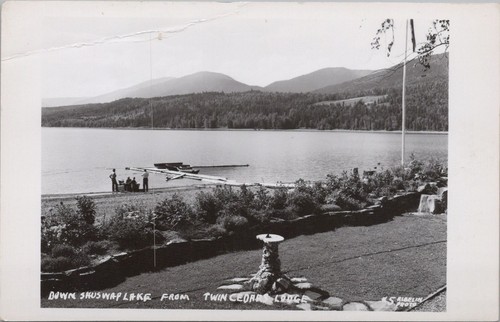 Shuswap lake canada rppc twin - shuswap,