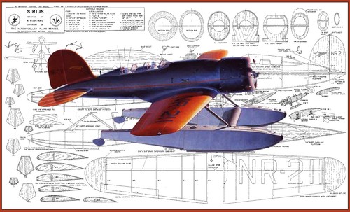 Model airplane plans - airplane, (uc)