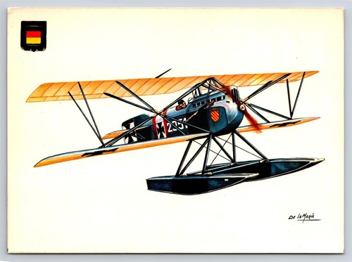 Airplane postcard hansa - airplane,